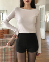 [U-BASIC] Glee Basic Brushed Boat Neck Long Sleeve