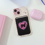 [MADE]Black-Pink Love-Scary Cat Magsafe Cardcase(3 Piece Storage)