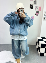 リベットスナップバルーンデニム🩵🤎🖤 - 3カラーズ, 2サイズ