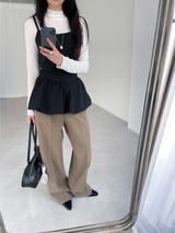 balloon strap blouse