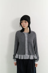 Demme Mohair Frill Cardigan (2color)