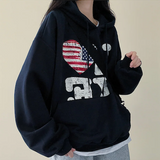 ラブアメリカンフラッグフード [フリース]