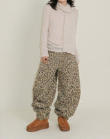 (Leopard Item)キヤヒョウ柄バルーンフィットワイドパンツ