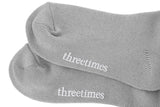 Knit over knee socks - gray   