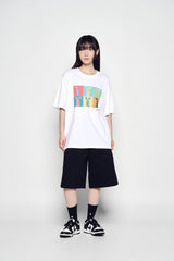 25SS エイリアンラビットポップアートショートスリーブTシャツ ホワイト