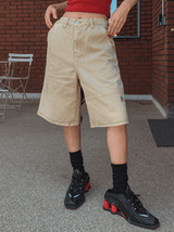 アメリカンパッチ染めバミューダパンツ