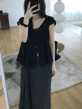 Grace Frill Blouse (2 colors)