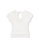 lace rosy puff tee (4colors)