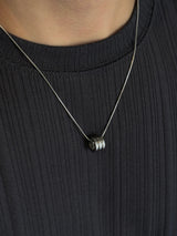 Cylinder ring necklace