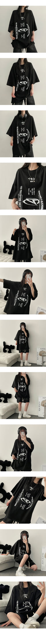 リーグオーバーフィットショートスリーブtシャツ