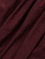 ボタン パンプキン ミディ スカート(BURGUNDY)