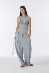 CUBIC SWEAT BIKINI TOP (GRAY)