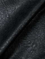 ビーガン レザー フーデッド ジャケット(BLACK)