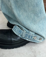 B-Ed Cut Curved Denim Pants