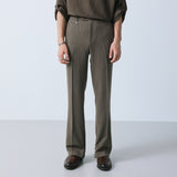 2way hidden extend bootcut slacks brown