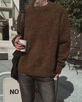 [wool 10%] ハガブルツートーンミックスモヘアニット