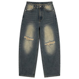 BTB : RAW EDGE BALLON JEANS [VINTAGE BLUE]