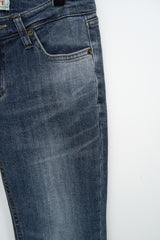 (W) Greyish Low Bootscut Denim