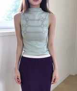 vintage purple chiffon midi skirt