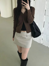 ケイション ローライズ ミニ スカート (2 colors)