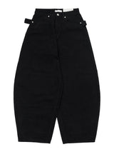 スタッドエッジワイドデニム (fleece-lined / 2color)