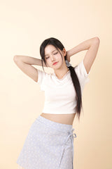 Lace Flower Mini Skirt