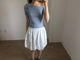アンバランスタイTシャツ (4color)