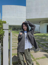 ミシガンプリンテッドルースフィットロングスリーブ