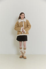 CUDDLE CORDUROY PLEATS SKIRT