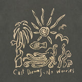 Cast Dreams No Worries Pigment Half Sleeve T Khaki