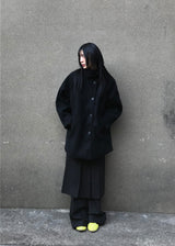 【limited price】HIGHNECK HALF COAT 