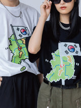 "Kハート" Tシャツ (ブラック)