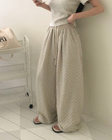 [MADE] Dot, Pintack Wide Pants