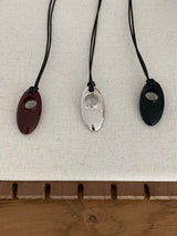 Amond stone long necklace(3color)