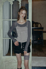 CORSET PANEL TOP grey