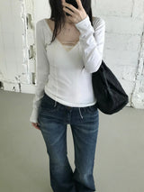 Karin Lace Eyelet T-shirt (3 colors)