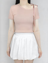 BALLET ONE SHOULDER HALF KNIT (3 COLORS)
