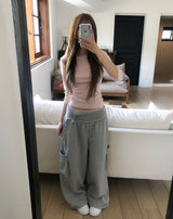 コードストラップフォールディングカーゴトレーニングパンツ