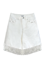 スタッドタッセルハーフパンツ (WHITE)