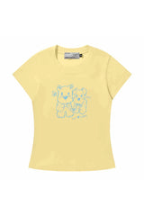 プレイフルドッググラフィックTシャツ - フィーメイル