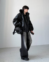 Keysia Fur Leather Jumper