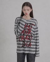 (UNISEX)トラスト ストライプ ニット