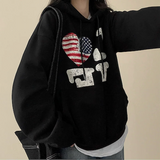 ラブアメリカンフラッグフード [フリース]