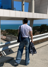 Miele incision shoulder muscle fit plain fabric short sleeve