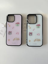 ラブキャットフォンケース (white)