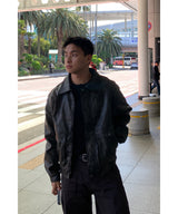Vintage Curve Leather Jacket