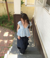 haiti tiered frill v lace bl