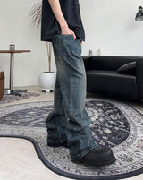 Riken Oil Washing Flare Jeans