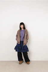 Twister Star Button Hoodie Zip-up - Brown    