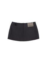 CLASSIC PADDED MINI SKIRT (BLACK)